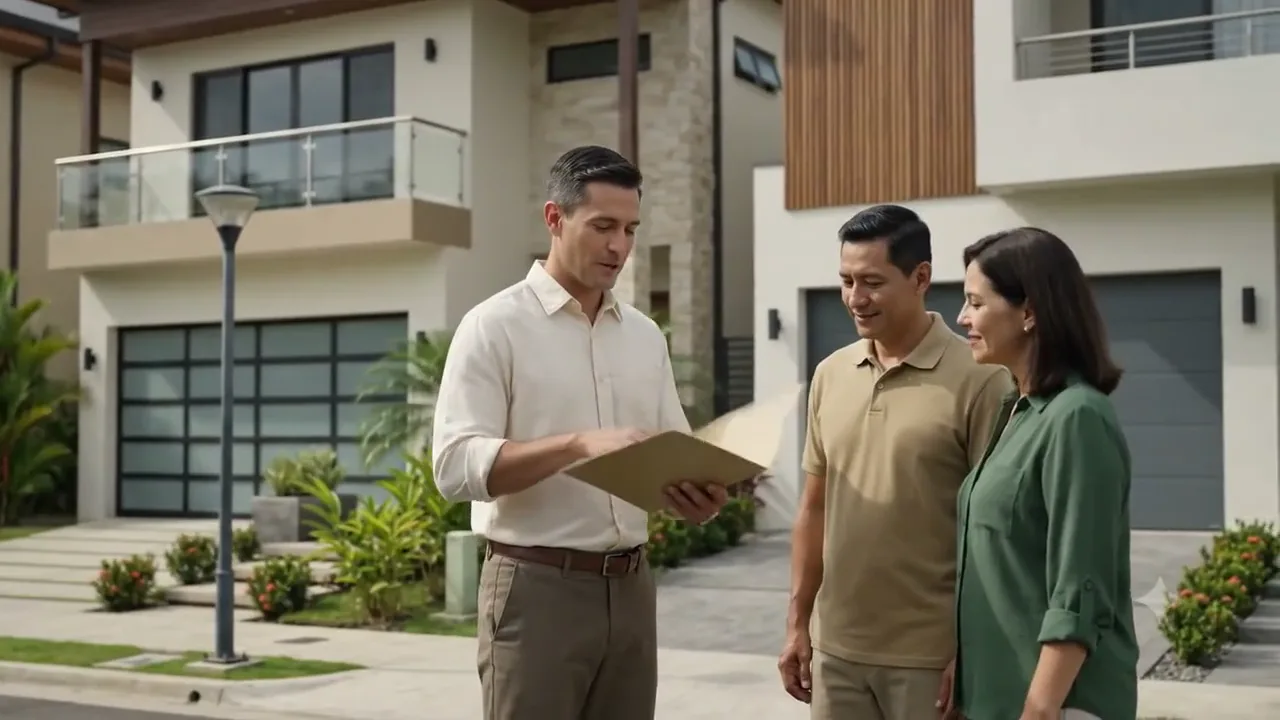 Pareja recibiendo orientación sobre su proyecto de vivienda.